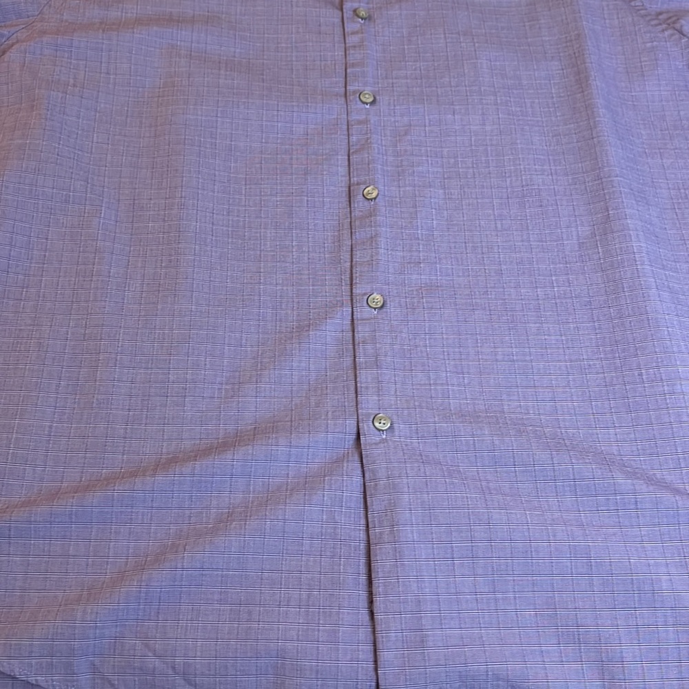 💥💥Calvin Klein XL Purple Gingham Dress Shirt - Picture 4 of 10